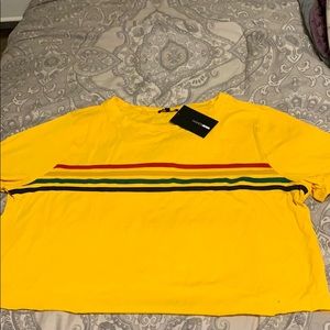 NWT FashionNova Plus Size yellow crop top